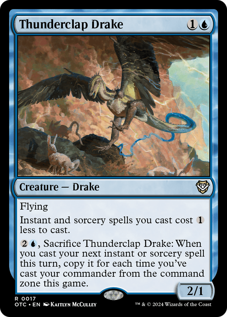 Image of Thunderclap Drake [Outlaws of Thunder Junction Commander]