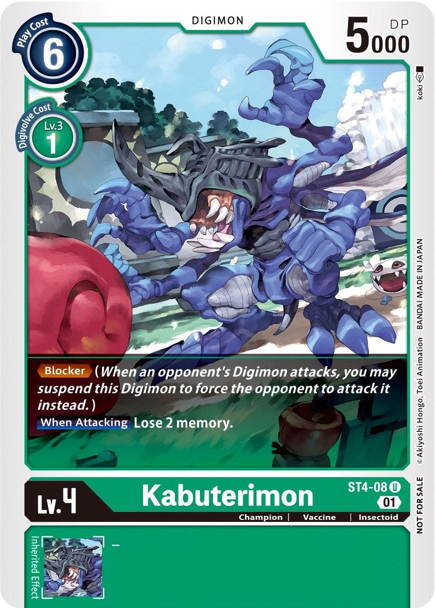 Image of Kabuterimon [ST4-08] (Winner Pack Xros Encounter) [Starter Deck: Giga Green Promos]