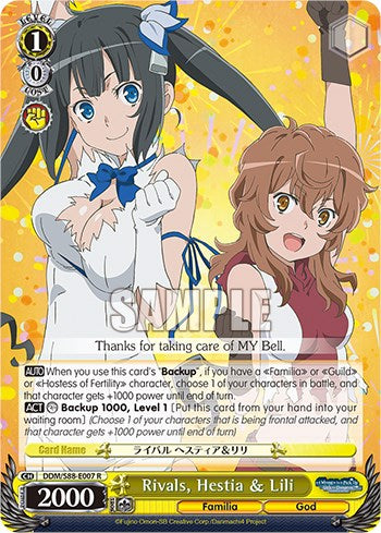 Image of Rivals, Hestia & Lili (DDM/S88-E007 R) [Is it Wrong to Try to Pick Up Girls in a Dungeon?]