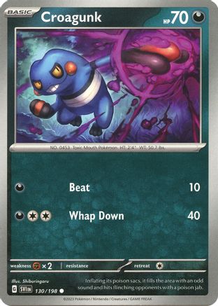 Image of Croagunk (130/198) [Scarlet & Violet: Base Set]