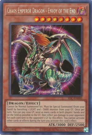 Image of Chaos Emperor Dragon - Envoy of the End (25th Anniversary) [IOC-EN000] Secret Rare