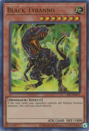 Image of Black Tyranno (25th Anniversary) [IOC-EN075] Ultra Rare