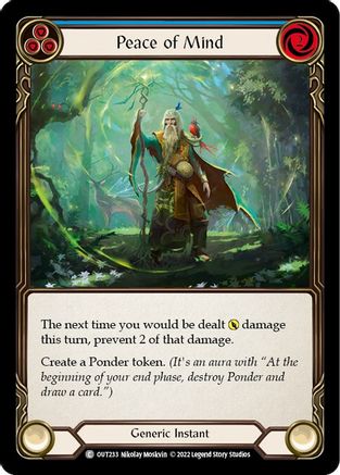 Image of Peace of Mind (Blue) [OUT233] (Outsiders)  Rainbow Foil