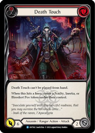 Image of Death Touch (Red) [OUT162] (Outsiders)  Rainbow Foil