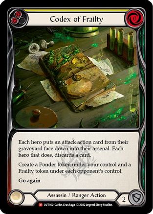 Image of Codex of Frailty [OUT160] (Outsiders)  Rainbow Foil