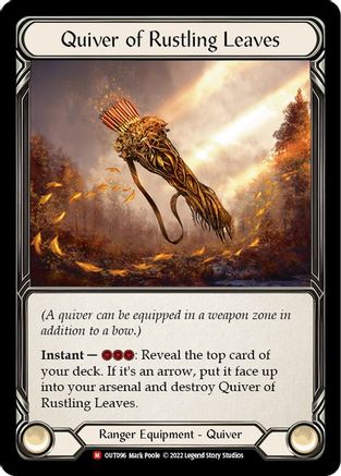 Image of Quiver of Rustling Leaves [OUT096] (Outsiders)  Rainbow Foil