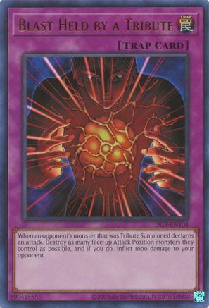 Image of Blast Held by a Tribute (25th Anniversary) [DCR-EN104] Ultra Rare