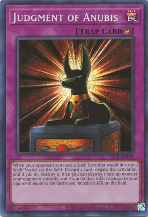 Image of Judgment of Anubis (25th Anniversary) [DCR-EN105] Secret Rare