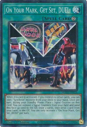 Image of On Your Mark, Get Set, DUEL! [MAZE-EN016] Collector's Rare