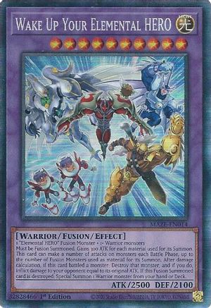 Image of Wake Up Your Elemental HERO [MAZE-EN014] Collector's Rare