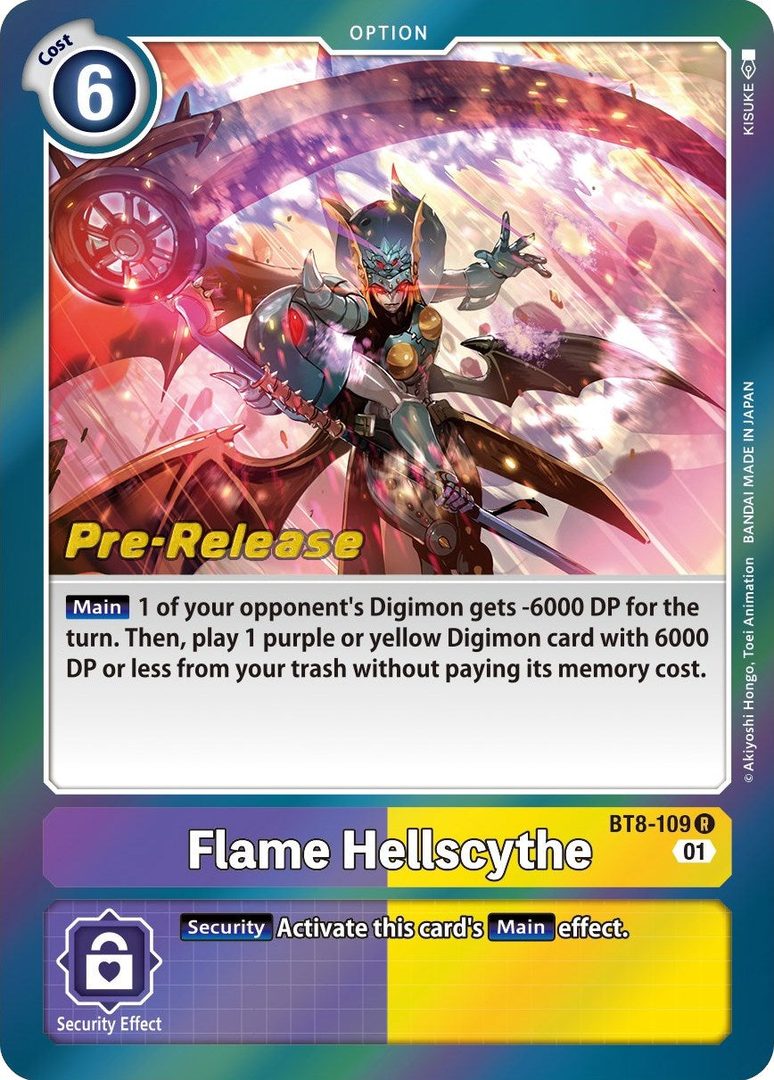 Image of Flame Hellscythe [BT8-109] [New Awakening Pre-Release Cards]