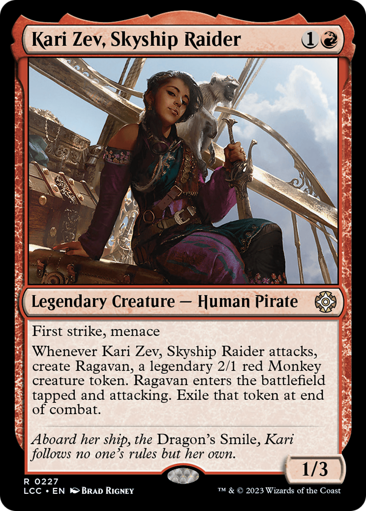 Image of Kari Zev, Skyship Raider [The Lost Caverns of Ixalan Commander]