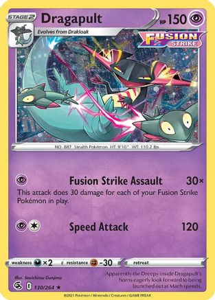 Image of Dragapult (130/264) (Cosmos Holo) [Sword & Shield: Fusion Strike]