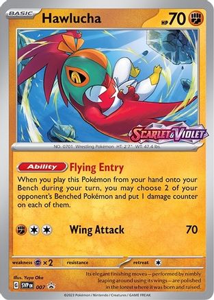Image of Hawlucha (007) [Scarlet & Violet: Black Star Promos]