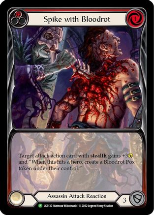 Image of Spike with Bloodrot [LGS130] (Promo)  Rainbow Foil