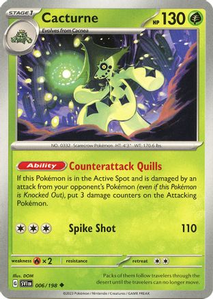 Image of Cacturne (006/198) [Scarlet & Violet: Base Set]