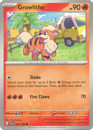 Image of Growlithe (031/198) [Scarlet & Violet: Base Set]