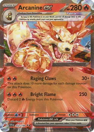 Image of Arcanine ex (032/198) [Scarlet & Violet: Base Set]