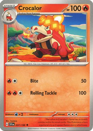 Image of Crocalor (037/198) [Scarlet & Violet: Base Set]