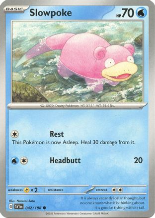 Image of Slowpoke (042/198) [Scarlet & Violet: Base Set]