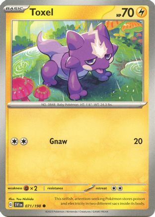 Image of Toxel (071/198) [Scarlet & Violet: Base Set]