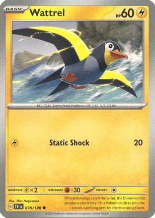 Image of Wattrel (078/198) [Scarlet & Violet: Base Set]