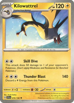 Image of Kilowattrel (079/198) [Scarlet & Violet: Base Set]