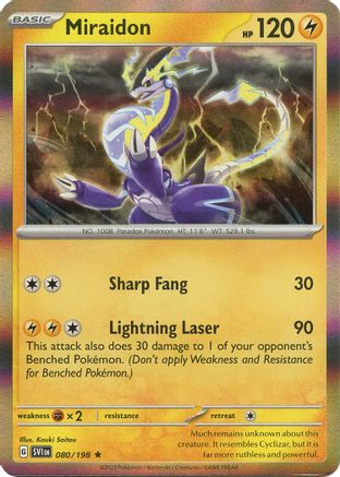 Image of Miraidon (080/198) [Scarlet & Violet: Base Set]