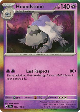 Image of Houndstone (106/198) [Scarlet & Violet: Base Set]