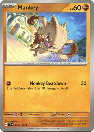 Image of Mankey (107/198) [Scarlet & Violet: Base Set]