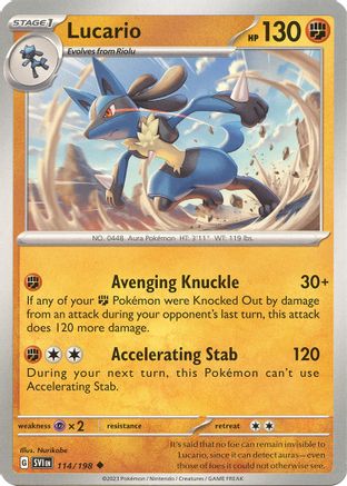 Image of Lucario (114/198) [Scarlet & Violet: Base Set]