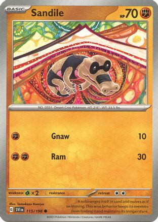 Image of Sandile (115/198) [Scarlet & Violet: Base Set]