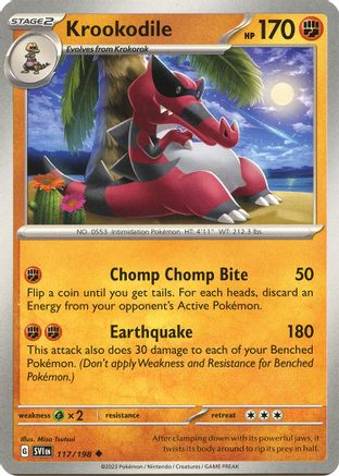 Image of Krookodile (117/198) [Scarlet & Violet: Base Set]