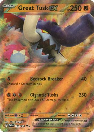 Image of Great Tusk ex (123/198) [Scarlet & Violet: Base Set]
