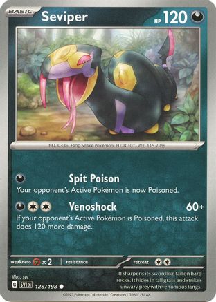Image of Seviper (128/198) [Scarlet & Violet: Base Set]