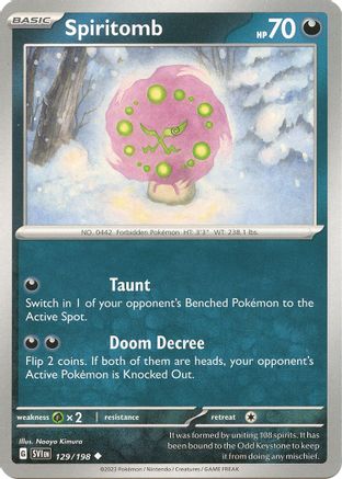 Image of Spiritomb (129/198) [Scarlet & Violet: Base Set]