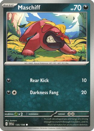 Image of Maschiff (135/198) [Scarlet & Violet: Base Set]