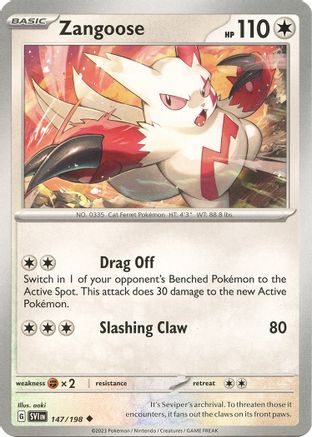 Image of Zangoose (147/198) [Scarlet & Violet: Base Set]