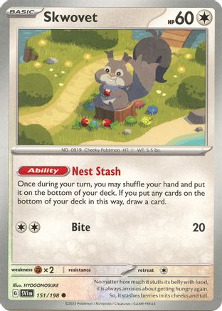 Image of Skwovet (151/198) [Scarlet & Violet: Base Set]