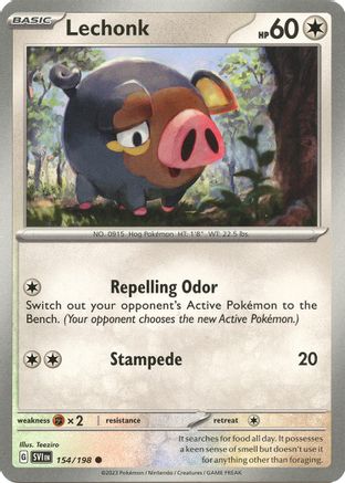 Image of Lechonk (154/198) [Scarlet & Violet: Base Set]