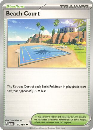 Image of Beach Court (167/198) [Scarlet & Violet: Base Set]