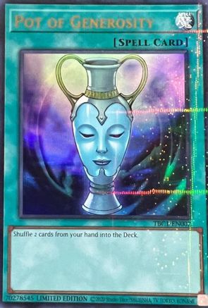 Image of Pot of Generosity [TBC1-EN002] Ultra Rare