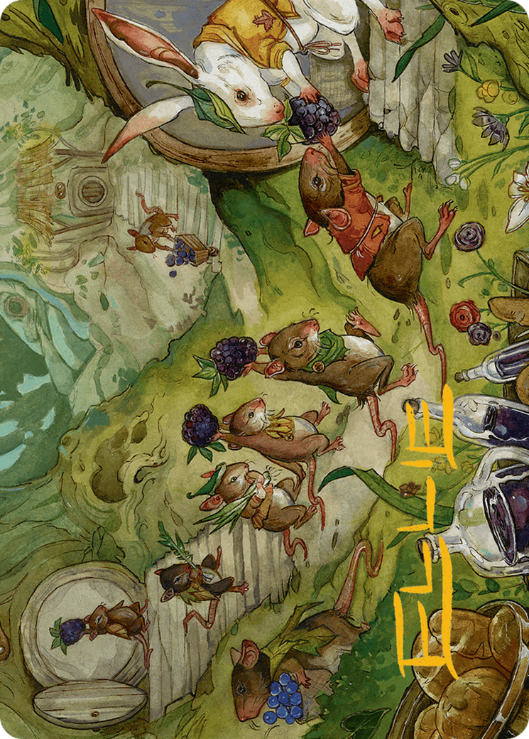 Image of For the Common Good Art Card (43/54) (Gold-Stamped Signature) [Bloomburrow Art Series]