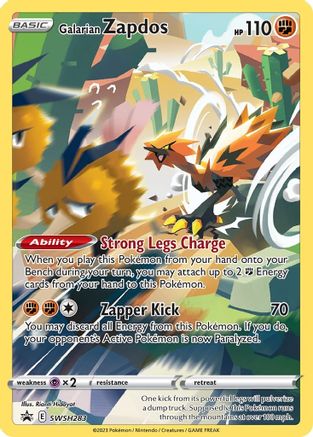 Image of Galarian Zapdos (SWSH283) [Sword & Shield: Black Star Promos]