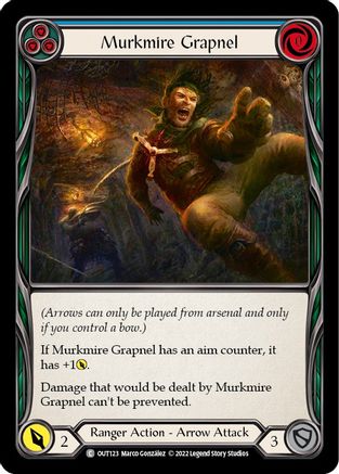 Image of Murkmire Grapnel (Blue) [OUT123] (Outsiders)  Rainbow Foil