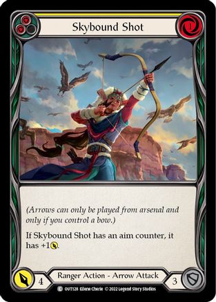 Image of Skybound Shot (Yellow) [OUT128] (Outsiders)  Rainbow Foil