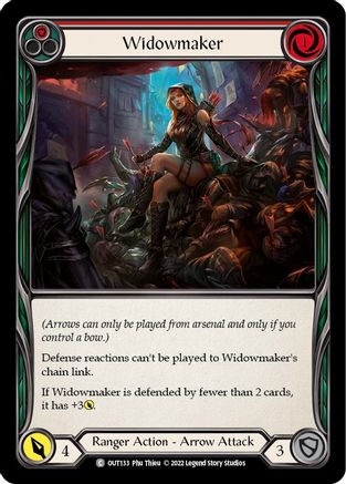 Image of Widowmaker (Red) [OUT133] (Outsiders)  Rainbow Foil