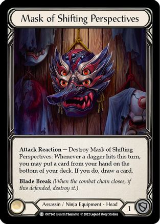 Image of Mask of Shifting Perspectives [OUT140] (Outsiders)  Rainbow Foil