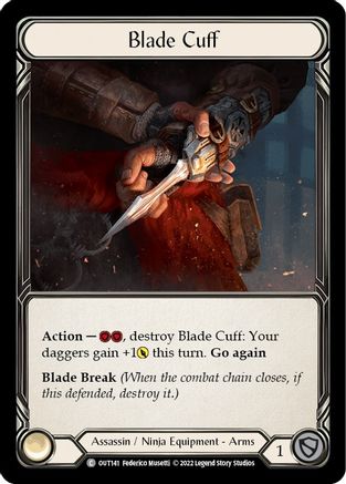 Image of Blade Cuff [OUT141] (Outsiders)  Cold Foil