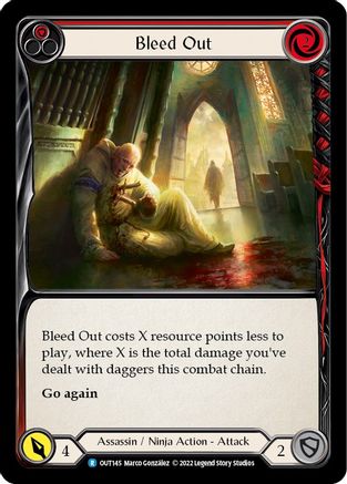 Image of Bleed Out (Red) [OUT145] (Outsiders)  Rainbow Foil
